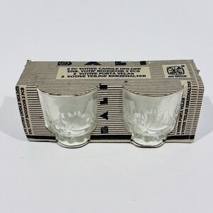 New KIG Group Bali‎ 2pc Candle Votive Holders Clear Glass NOS